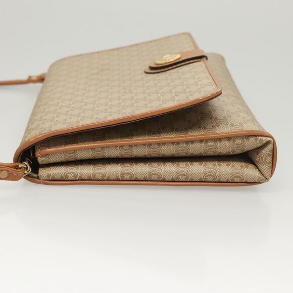 CELINE Macadam Canvas Shoulder Bag Pvc Beige Gold - Picture 5 of 13